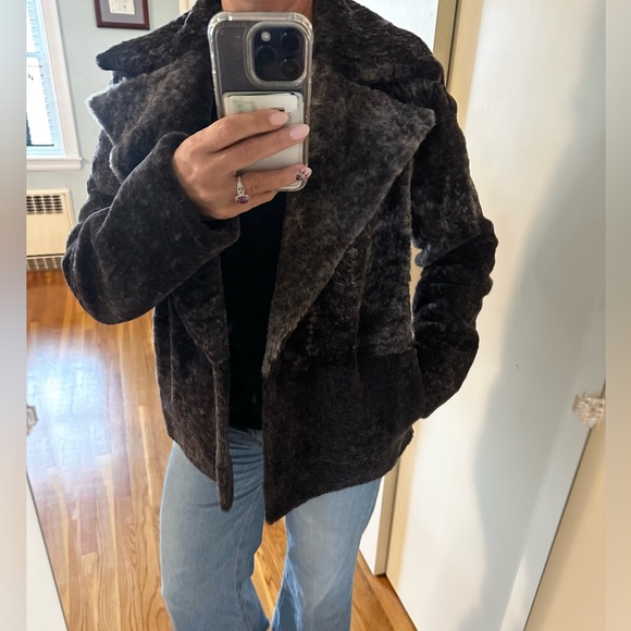 Theory Clairene Moto Jacket in Shearling - Picture 2 of 15